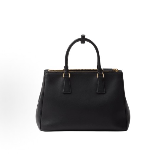 PRADA Galleria single-shoulder crossbody handbag, large size for women, black